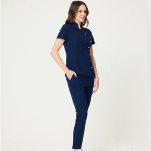 Combinaisons d'infirmières personnalisées pour femmes grandes tailles, extensibles, en tissu respirant, pour usage hospitalier, logo personnalisé - Product Image 1