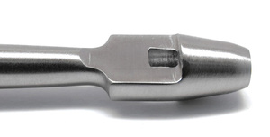 Punzón de tejido dental recto, instrumento quirúrgico de acero inoxidable con agarre moleteado, manual, reutilizable, autoclavable, clase I, para cirugía. - Product Image 3