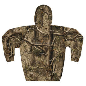 เสื้อฮู้ดกันลมผ้าฟลีซคุณภาพสูงสำหรับผู้ชาย แบบวินเทจ ผ้าฝ้ายแท้ 100% เหมาะสำหรับใส่ล่าสัตว์กลางแจ้งในฤดูหนาว - Product Image 2