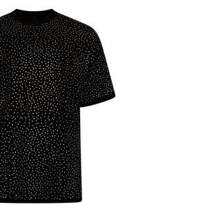 T-shirt de haute qualité entièrement personnalisé avec des strass, look premium, design tendance, 100% coton, unisexe, style streetwear - Product Image 4