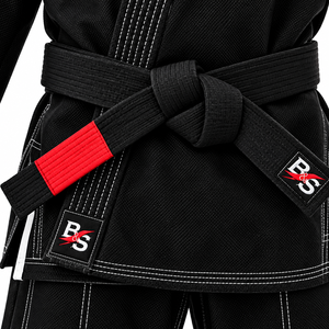 Kimono de Jiu-Jitsu Brésilien Noir le Plus Vendu, Logo Personnalisé, 100% Polyester Respirant, Unisexe Adulte, Coupe Ample, Tissu Perlé 440g - Product Image 4