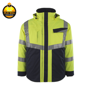 100% Waterproof Safety <b>Jackets</b> Hi Vis Reflective <b>Construction</b> <b>Work</b> <b>Jackets</b> - Product Image 3