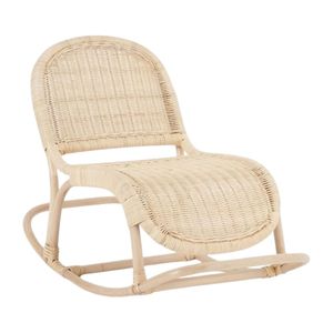 Fauteuil à bascule simple en rotin pour enfants, mobilier de chambre d'enfant, chaise à bascule en osier, vente en gros, haute qualité, prix abordable, vente directe usine - Product Image 2