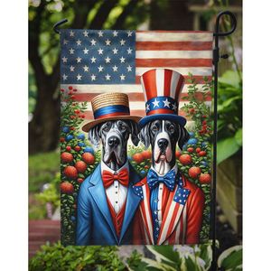Drapeau de jardin américain multicolore Great Dane Bannière décorative de jardin pour patio Artwork for Flower Beds Mailboxes Garden Size - Product Image 3