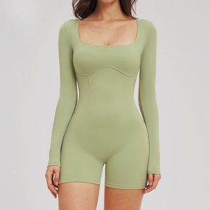 Traje Deportivo Yoke Fitness, Mono Ajustado con Espalda Descubierta para Deportes al Aire Libre, Yoga, para Mujer - Product Image 3
