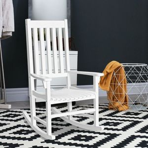 Fauteuil à bascule en bois à dossier haut pour l'intérieur et l'extérieur - Product Image 6