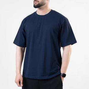 เสื้อยืดแขนสั้นลำลองสำหรับผู้ชาย สีพื้น ผ้าฝ้าย 100% สกรีนลายได้ตามสั่ง เนื้อผ้าระบายอากาศ ทรงโอเวอร์ไซส์ - Product Image 5