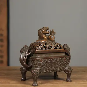 Signature Cultural Religious Home Eco-friendly Durable Bakhoor Incense <b>Burner</b> Crafted for Metal Use - Product Image 3