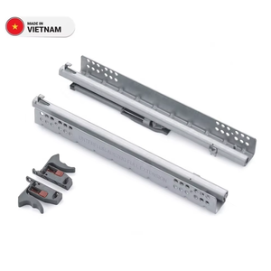 Correderas Inferiores Ajustables de Cierre Suave, Correderas de Cajón de Metal de Extensión Completa de Alta Resistencia - Product Image 1