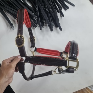 Premium Quality Durable Adjustable English Style Horse Riding <b>Halter</b> Genuine Leather Customizable Saddle AL RAHEEM International - Product Image 1