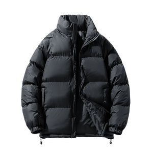 Wholesale Custom Winter Outerwear Men Color Block Puffer Jacket Heavy <b>Warm</b> Down <b>Coat</b> OEM Manufacturer For Outdoor Streetwear - Product Image 5
