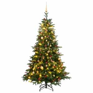 Sapin de Noël Artificiel Articulé avec 300 LED et Ensemble de Boules 82,7 Pouces - Product Image 1