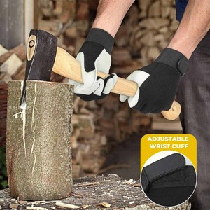 Gants de travail en cuir de chèvre de haute qualité, protection industrielle, résistance à l'abrasion et à la chaleur, gants de jardinage - Product Image 3