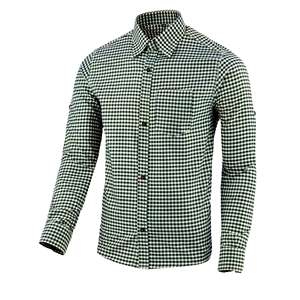Camisa bávara gris para hombre, estilo Oktoberfest, de algodón ligero, manga larga, tallas S a 4XL - Product Image 1