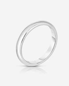 3mm Wedding Band 14k 18k Gold 925 Silver Unique Simple Plain Luxury Everyday Stackable Straight <b>Dome</b> <b>Ring</b> Fine Jewelry Wholesale - Product Image 4