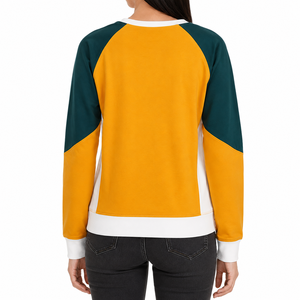 เสื้อสเวตเชิ้ตคอกลมผ้าฝ้าย 100% สำหรับผู้หญิง แขนยาวทรงลำลอง ผ้าฟลีซ พิมพ์ลายโลโก้ด้านหน้า - Product Image 3