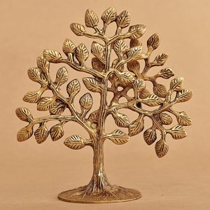 Sculpture Arbre de Vie en Laiton Pur de Qualité Supérieure, Faite à la Main, Objet Décoratif en Métal, Œuvre d'Art en Laiton pour la Maison, le Bureau ou la Table - Product Image 5