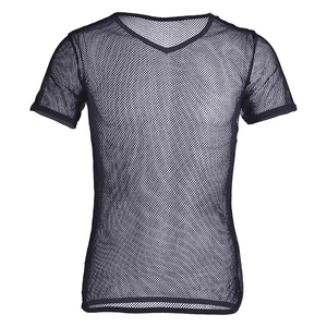 Custom Sports Mesh T Shirt Sublimation Training Running Jersey V-Neck Mesh T Shirt Solid Color Mesh T Shirt Regular Fit Mesh Tee - Product Image 1