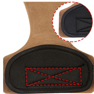 Meilleures protections de poignets en cuir pour la gymnastique, le crossfit, les tractions, la musculation - Gants de soutien pour les poignets pour la salle de sport - Product Image 3