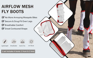 Botas de Protección para Caballos Fly, Botas Deportivas de Neopreno de Alta Calidad, Transpirables, Ligeras, para Carreras al Aire Libre, Protección para Patas, Pakistán - Product Image 3