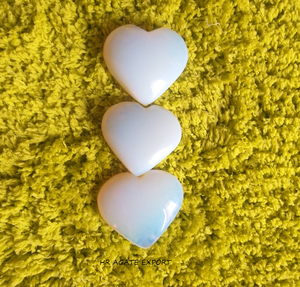 Vente en gros de pierres précieuses de guérison en obsidienne Agate cristaux de pierre naturelle en forme de coeur gonflé Feng Shui Love Style Agate en vrac à vendre - Product Image 4