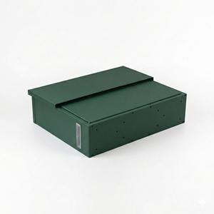 ตู้ไปรษณีย์ติดผนังแบบอินเดียเคลือบสีเขียวแบบพ่นเคลือบสังกะสี ทำด้วยมือ รูปทรงสี่เหลี่ยมเหล็กแฟนซี - Product Image 3