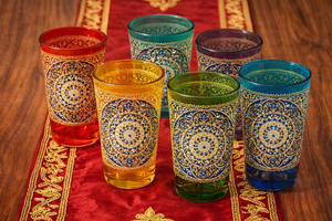 Tasse à thé marocaine multicolore avec imprimé mandala - Product Image 2