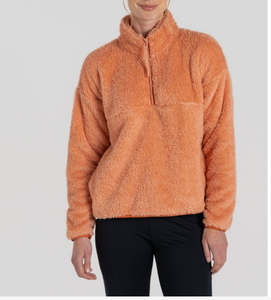 Sudadera con capucha de cuello alto para mujer, elegante, color gris jaspeado, 100% algodón, forro polar, de lujo, lisa. - Product Image 1