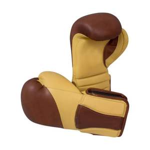 Gants de boxe MMA personnalisés de haute qualité, couleur au choix, avec fermeture, évacuation de l'humidité, en cuir véritable, pour professionnels - Product Image 1