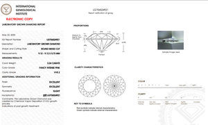 Diamante Rosa Intenso de Corte Portugués de 3.24CT, VVS2, Cultivado en Laboratorio, Diamante Rosa Grande, Piedra Central de Lujo Rara - Product Image 2