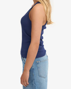 Nouveau style débardeur côtelé en coton avec dentelle pour femme, couche intérieure, couche de base, couvrant les aisselles, camisole soutien-gorge, vêtement d'extérieur estival - Product Image 5