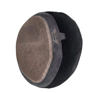 Perruque Taz Hair de haute qualité en cheveux Remy indiens, ondulée, pour hommes, avec base monofilament douce, système de toupet fabriqué au Bangladesh, ondulations profondes et lâches - Product Image 6