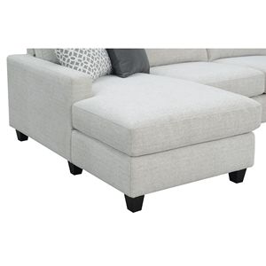 Wallace & Bay Ranger grigio Chaise sezionale elegante divano da soggiorno - Product Image 4
