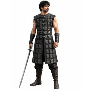 Armadura de Cuero, Disfraz de Caballero Medieval, Guerrero Vikingo, Cosplay LARP, Renacimiento, Chaleco Pirata, Brigandina, Túnica para Hombre - Product Image 1