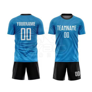 Tenue de football en sublimation pour la vente en gros, fabriquée en tissu polyester durable avec technologie de séchage rapide, adaptée aux matchs de compétition - Product Image 3