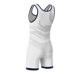 Maillot de lutte ajusté unisexe pour adulte, 100 % polyester épais, avec logo frontal, idéal pour l'entraînement d'équipe - Product Image 6