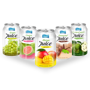 น้ำผลไม้รวมรสผลไม้เขตร้อน ตรา Tan Do บรรจุกระป๋องอะลูมิเนียม 330 มล. รสองุ่น มะขาม ฝรั่งชมพู มะม่วง มะเฟือง รับผลิตแบบ OEM และฉลากสินค้าส่วนตัว - Product Image 1