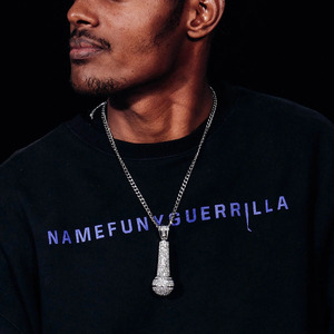 จี้เงิน925ชุบทองคำขาวแบบกำหนดเองจี้สำหรับผู้ชายโทนสองตัวการ์ตูนแร็ปเปอร์ฮิปฮอปภาพบาแกตต์ตัดโมอิสซาไนต์เสน่ห์ - Product Image 6