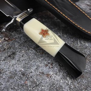 Vente en gros de couteaux Bowie multi-usages en acier inoxydable de haute qualité avec manche en bois, fabrication sur mesure, OEM - Product Image 6