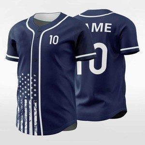 Maillot de baseball respirant pour homme, sublimation intégrale, séchage rapide, personnalisable avec logo et numéro d'équipe, idéal pour l'entraînement sportif - Product Image 6