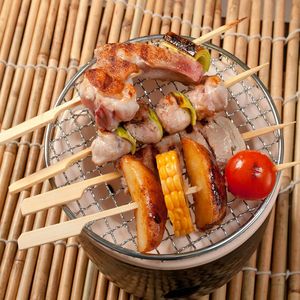 200 Palillos de Bambú de 6 Pulgadas para Barbacoa, Palitos de Madera para Brochetas de Frutas, Yakitori, Aperitivos de Pollo - Product Image 4