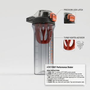 ขวดเชคเกอร์ Fit First Sports ขนาด 500 มล. ขวดน้ำ Tritan สำหรับเล่นกีฬาแบบใหม่ ได้รับสิทธิบัตร ขวดเชคโปรตีนสำหรับออกกำลังกาย ปลอดสาร BPA - Product Image 2