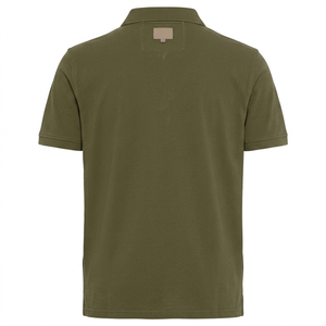 Chemise de golf décontractée à manches courtes Sapeemo Sports 2026, best-seller, avec logo personnalisé, en tricot solide Spandex/Coton 180g, respirante et coupe ajustée - Product Image 3