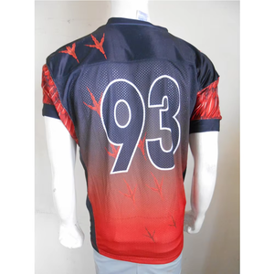 Camiseta de fútbol americano con diseño personalizado, Camiseta corta de equipo personalizada por sublimación de alta calidad, camiseta de fútbol americano - Product Image 5