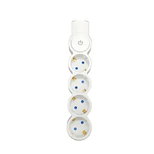 Factory Price 4 Outlets Euro Type Power Strip Customizable wire length With Switch