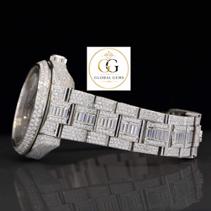 High End Gold Fully Iced Out Diamond Wrist Watch for Weddings Celebrations and Casual Luxury Wear Available for Factory Price - Product Image 6