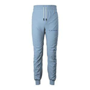 Pantalones Deportivos para Hombre, Color Azul Claro, Cintura Elástica con Cordón Ajustable, Logotipo en la Pierna Derecha, Joggers Casuales, Tela de Poliéster de Peso Medio - Product Image 1