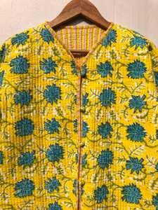 Best Quality Women's Short Vintage <b>Quilted</b> Winter Coat Handmade Multi-Patchwork Cotton Kantha <b>Jacket</b> Casual Floral Print Fabric - Product Image 6