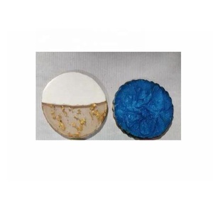 Hot Selling Colorful Round Shaped Resin <b>Coasters</b> Coffee Drink <b>Coaster</b> With Holder Modern Decoration Home Decor <b>Coaster</b> - Product Image 4