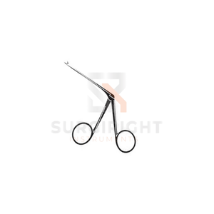 Pince auriculaire manuelle Cawthorne Crocodile Classe I 70 mm extra fine, instrument chirurgical ORL d'otologie, noire, par SurgiRight - Product Image 1